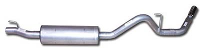 Gibson Single Swept Side Exhaust System 03-05 Dodge Ram 5.7L - Click Image to Close